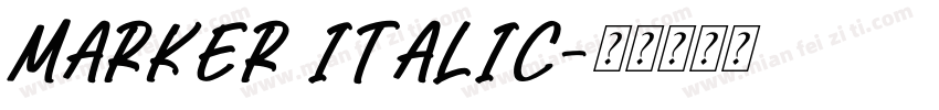 Marker Italic字体转换